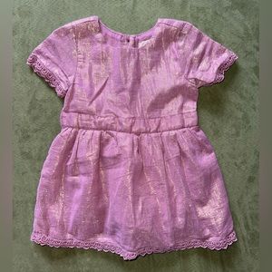 Purple & gold 9-12months toddler dress. In great condition.